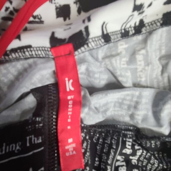 IC By Connie K Newspaper print women's jumpsuit Harem pants Medium Art to Wear - Picture 13 of 15